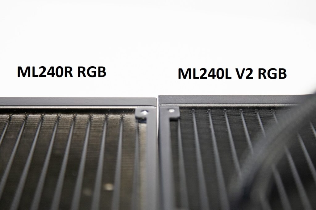 Tản nhiệt Cooler Master MasterLiquid ML240L RGB V2 sở hữu thế hệ tản nhiệt mới có Radiator tăng chiều dày sát ra phần vỏ bên ngoài – tăng diện tích tiếp xúc với gió